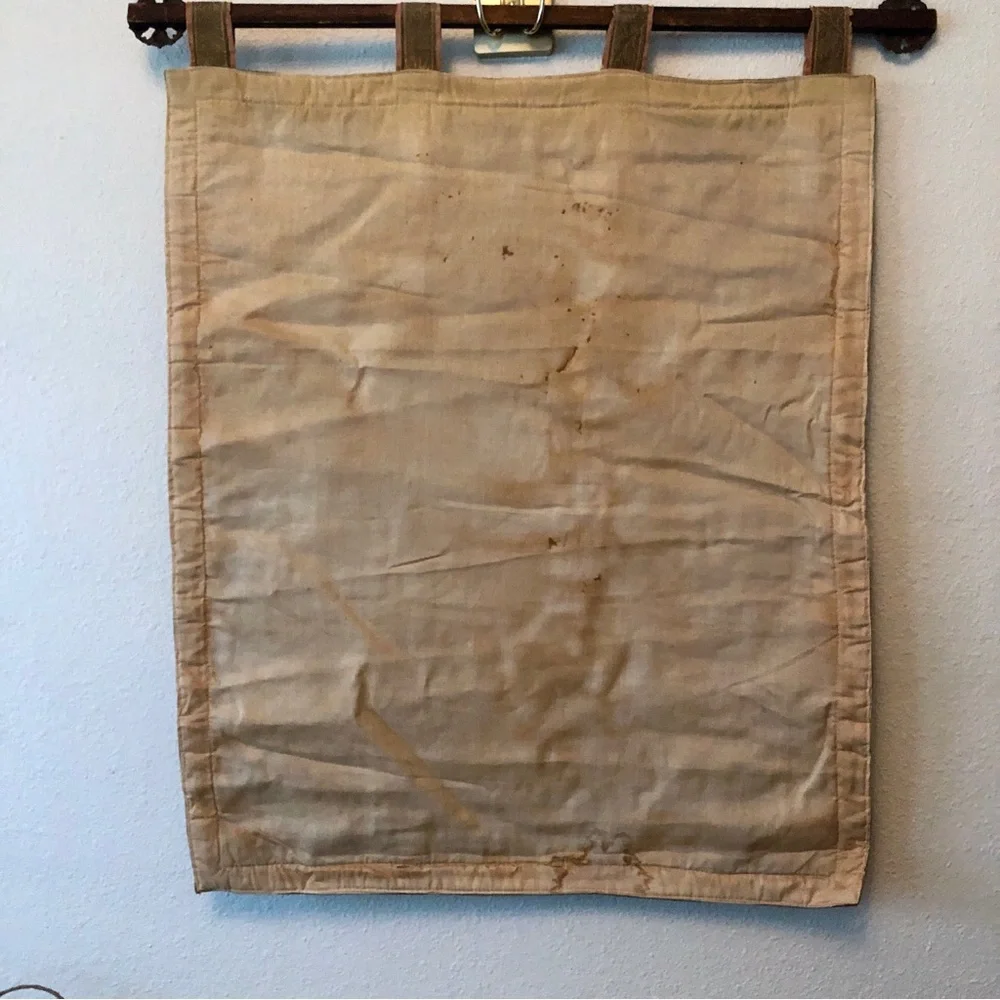 Vintage French Medieval Wall Hanging Tapestry Panel Barques des Amours
